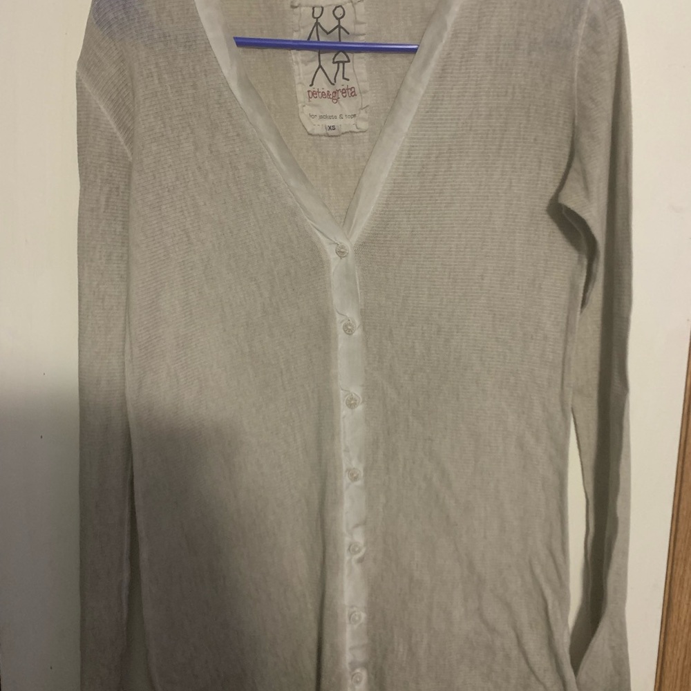 Johnny Was Pete & Greta Myra Mesh Lightweight Cardigan Sweater
